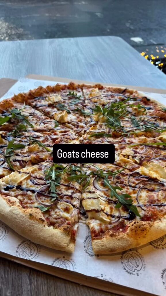 18” Goat’s Cheese Pizza