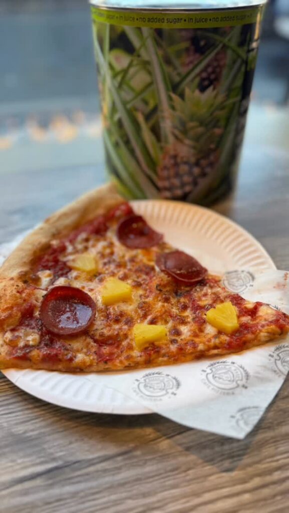 Pepperoni and Pineapple Pizza