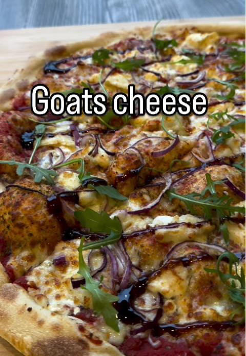 goat’s cheese pizza